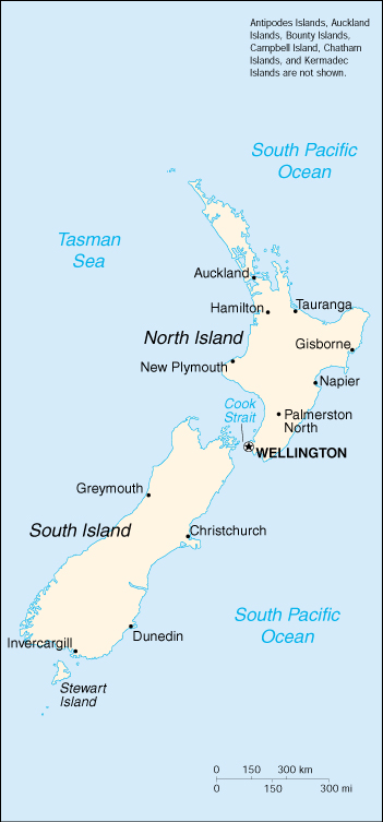 Mappa Nuova Zelanda Cartina Geografica E Risorse Utili