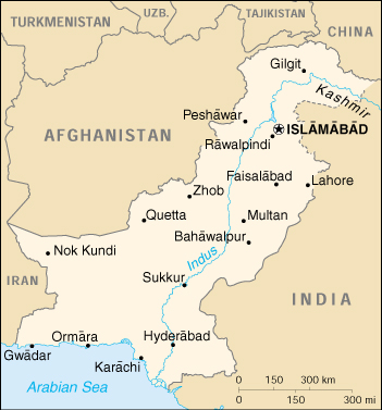 Pakistan Cartina Geografica