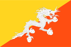 Bhutan Bandiera