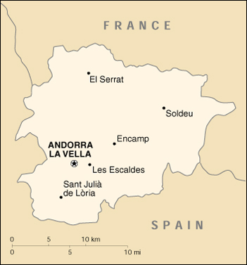 Andorra Cartina Geografica