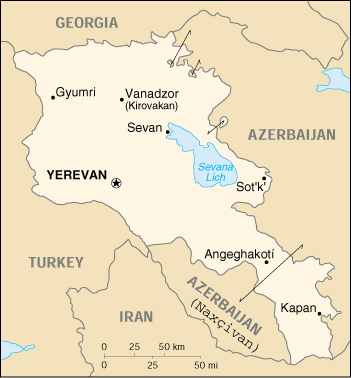 Armenia Cartina Geografica