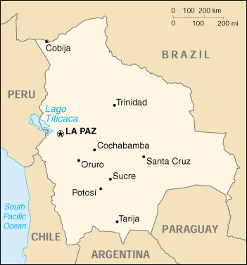 Bolivia Cartina Geografica