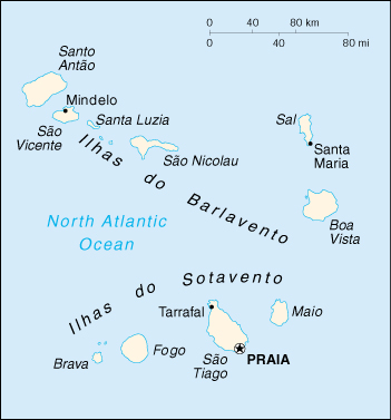 Capo Verde Cartina Geografica