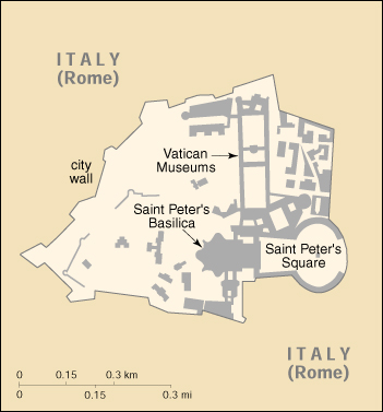 Città del Vaticano Cartina Geografica