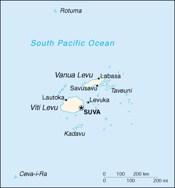 Fiji Cartina Geografica