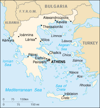 Grecia Cartina Geografica