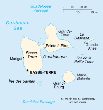 Guadalupa Cartina Geografica