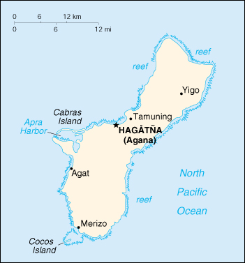 Guam Cartina Geografica