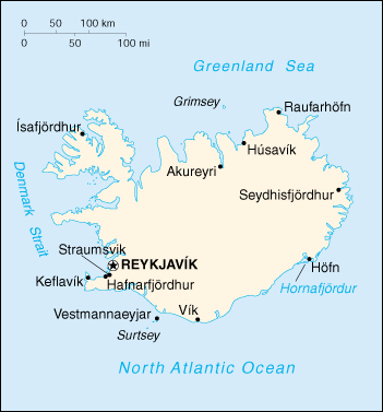 Islanda Cartina Geografica