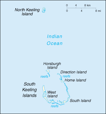 Isole Cocos Cartina Geografica