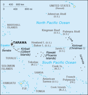 Kiribati Cartina Geografica
