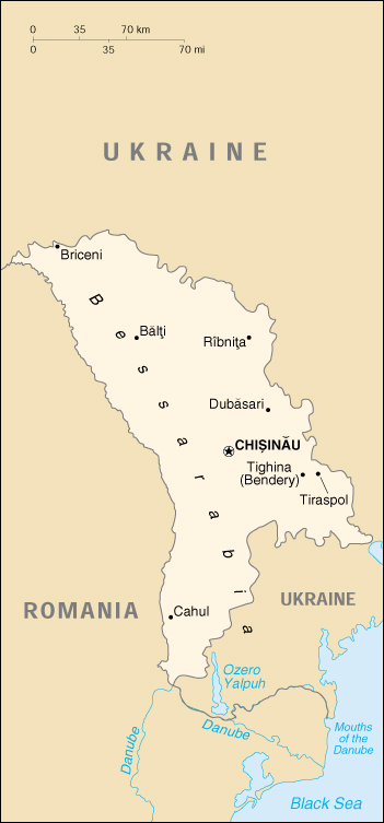 Moldavia Cartina Geografica