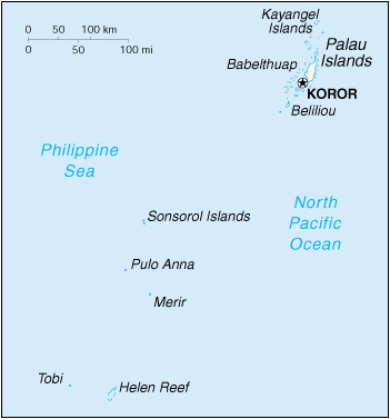 Palau Cartina Geografica
