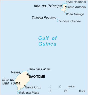 Sao Tomé Cartina Geografica