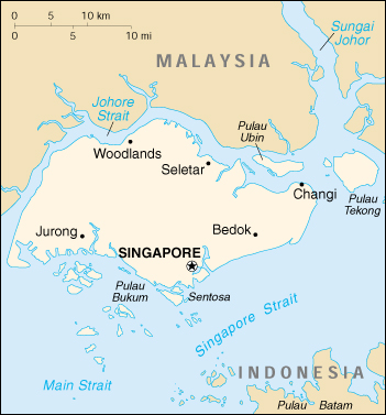 Singapore Cartina Geografica