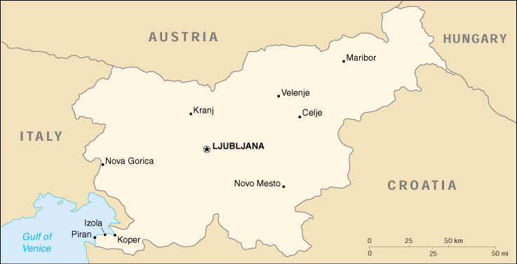 Slovenia Cartina Geografica