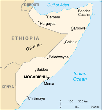 Somalia Cartina Geografica