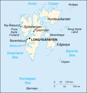 Svalbard Cartina Geografica